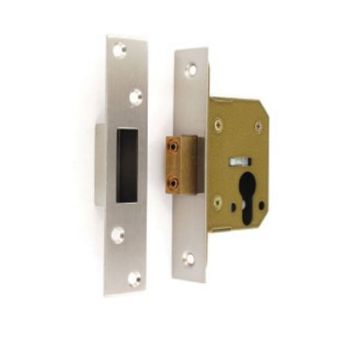Securit Euro Deadlock Nickel Plated 63mm