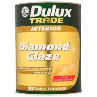 Dulux Trade Interior Diamond Glaze Clear Floor Varnish 5l Gloss