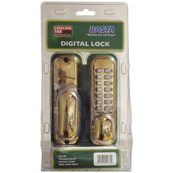 Digi Dead Lock Polished Brass