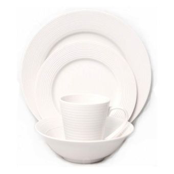 Solar 16pc White Dinner Set