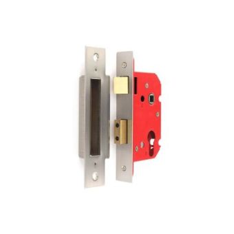 Securit Euro Sash Lock Nickel Plated 48mm C/C 63mm