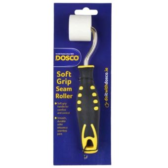 Dosco Soft Grip Seam Roller for Wallpaper and Flooring with Comfortable Handle and Durable Smooth Roller
