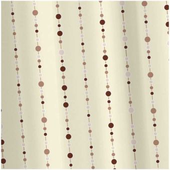 Croydex Dotty Textile Shower Curtain