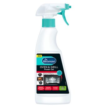 Dr Beckmann Oven and Grill Cleaner Power Gel 375ml with Baking Soda for Burnt-on Food and Grease Removal