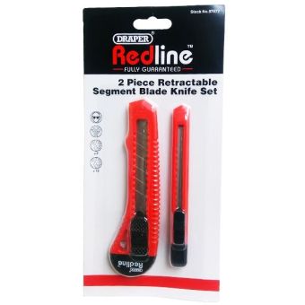 Draper Redline™ 2 Piece Retractable Segment Blade Knife Set