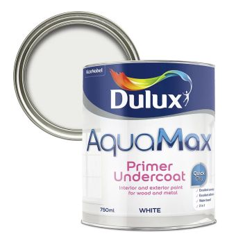 Dulux Aquamax White Metal & wood Primer & undercoat 750ml