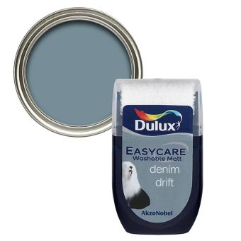 Dulux Easycare Flat matt Emulsion paint 30ml - Denim drift