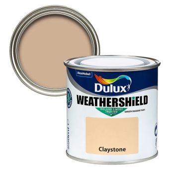 Dulux Weathershield Smooth Matt Masonry paint 250ml Tester pot - Claystone