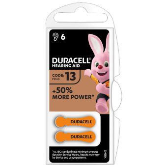 Duracell Hearing Aid Battery 3 PR48 - 6 pieces