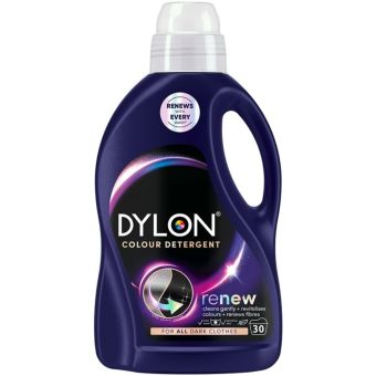 Dylon Renew Black and Dark Liquid Laundry Detergent 1.5L 30 Washes – Revives Dark Colours and Renews Fabric