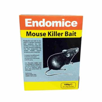 Endomice Mouse Killer Bait - 5 x 20g Sachets