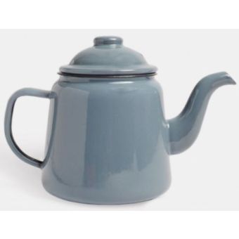 Enamel Tea Pot - Grey