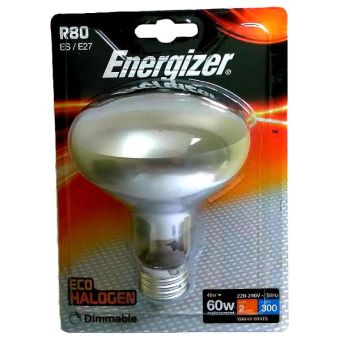 Energizer 48W Eco Halogen R80 Reflector Screw Cap E27/ ES Light Bulb