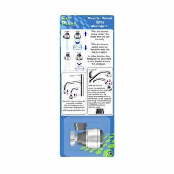 EasiPlumb Mixer Tap Swivel Spray Attachment
