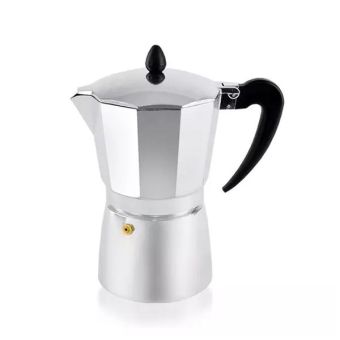 Silver Espresso Maker - Makes 6 Cups