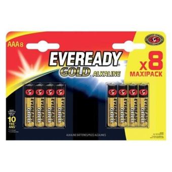 Eveready 8pc AAA Gold Alkaline Batteries
