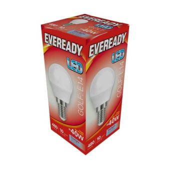 Eveready 4.9W LED Golf Daylight E14 Lightbulb