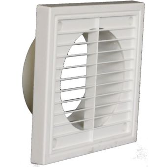 Manrose Fixed White Exterior - 4 inch