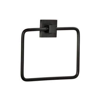 Fackelmann Ring Towel Holder - Matt Black