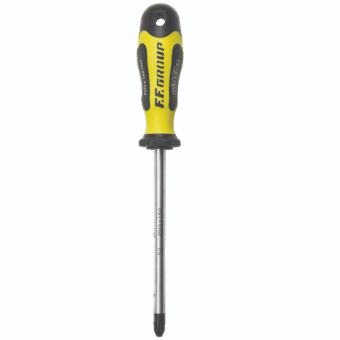 FF Group PH1 x 5 x 80mm Professional Phillips Screwdriver – Ergonomic Handle and Alloy Steel Blade
