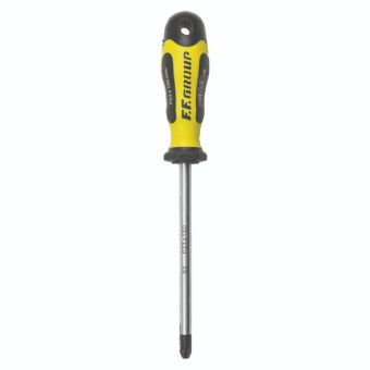 FF Group Professional PZ 0x3x60mm Screwdriver with Ergonomic Handle and Phosphate Tip