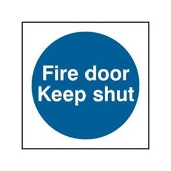 Fire door Keep shut Sign - RPVC (150 x 150mm)