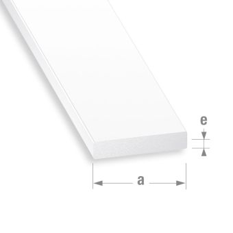 Flat PVC Profile - 20mm x 5mm x 1m