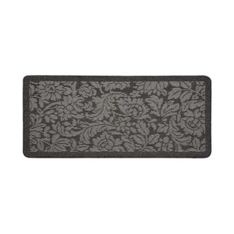 My Mat Stain Resistant Floral Charcoal Indoor Mat - 67cm x 150cm