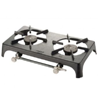Foker Double Cast Iron Gas Burner – High-Powered Portable Outdoor Cooker for Catering, Camping, and Home Brewing