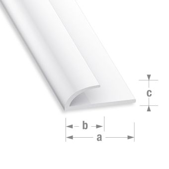 Framing PVC Profile 18mm x 9mm x 5mm x 1m
