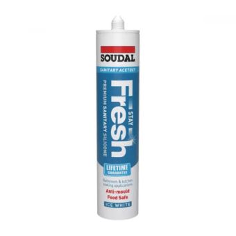 Soudal Stay Fresh Premium Sanitary Silicone Light Ivory - 290ml