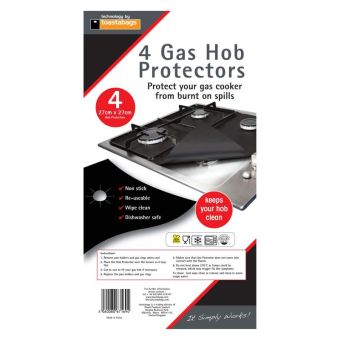 Planit 4 Gas Hob Protectors Black