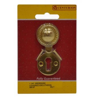 Centurion 1 1/4" Brass Georgian Covered Escutcheon