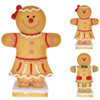 Gingerbread Statue 55cm – Festive Decorative Statues for Christmas Cheer I Assorted Design
