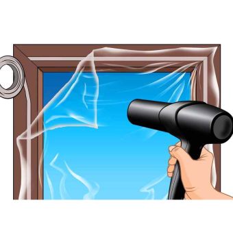 Exitex Draught Seal Insulating Glazing Film - 9.0m2