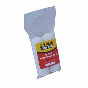 Rodo Fit for the Job 4" Gloss Mini Roller Refill - Pack of 2