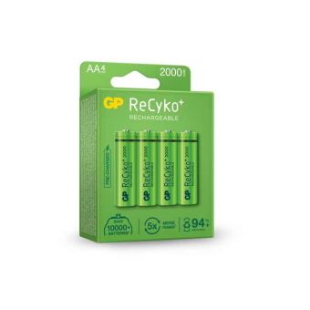 GP AA ReCyko Batteries Pack of 4
