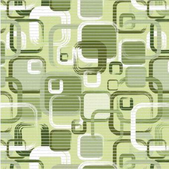 Modern Green Square Floor Matting