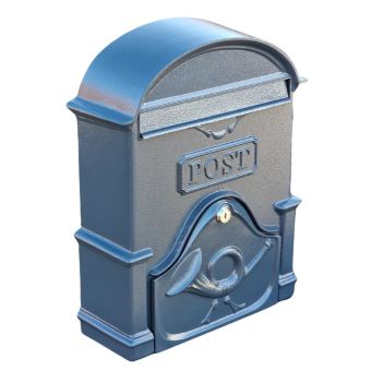 The Moy Cast Aluminium Post Box - Deep (Grey)