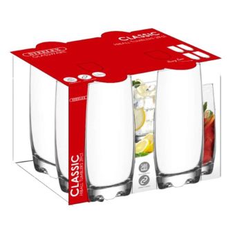 Steelex Set Of 4 Hiball Glasses - 39cl
