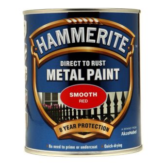 Hammerite Metal Paint Smooth Red 750ml