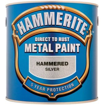 Hammerite 2.5lt Silver Hammered
