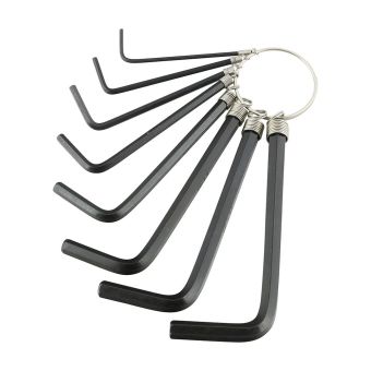 Hex Key Keyring Set - 8 pieces