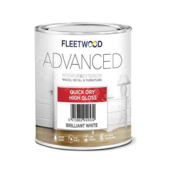 Fleetwood Advanced Quick Drying Gloss Brilliant White -1L