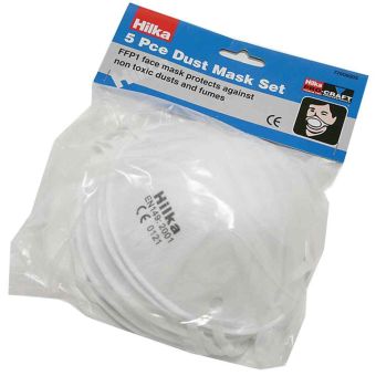 Hilka 5 Piece FFP1 Dust Mask Set