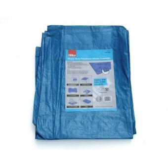 Hilka Blue Woven Polythene Tarpaulin - 12' x 8'