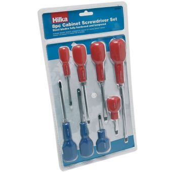 Hilka 8 pce Cabinet Screwdriver Set