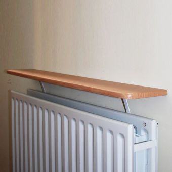 Home Essentials Radiator Shelf Kit Oak 1200mm