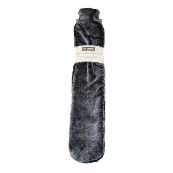 De Vielle Black Covered Long Hot Water Bottle