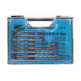 8 Piece SDS Drill Bit Set